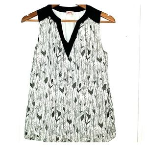 Pixley feather design sleeveless top